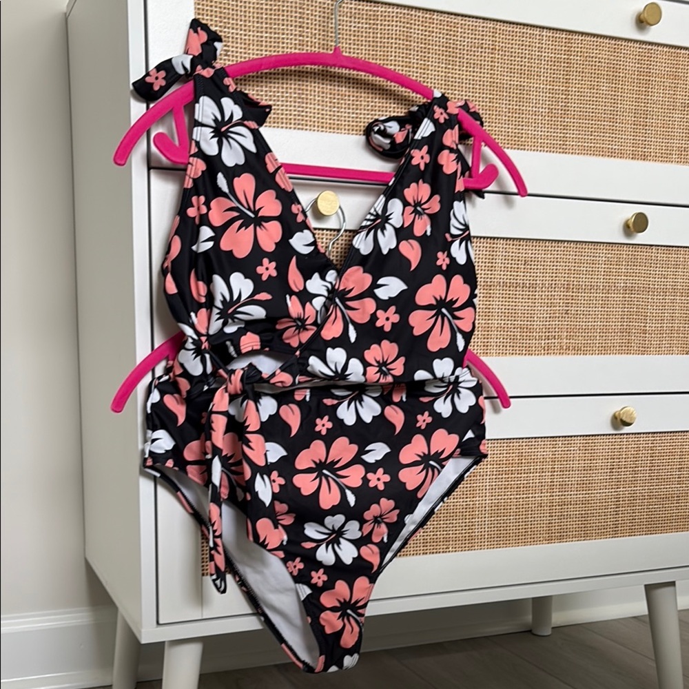 Floral Two Piece Swimwear